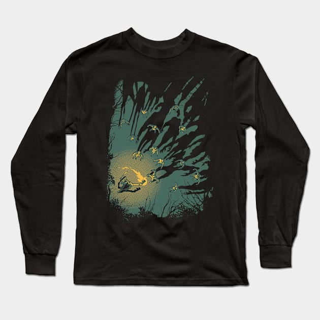 Zombie shadows Long Sleeve T-Shirt by RicoMambo